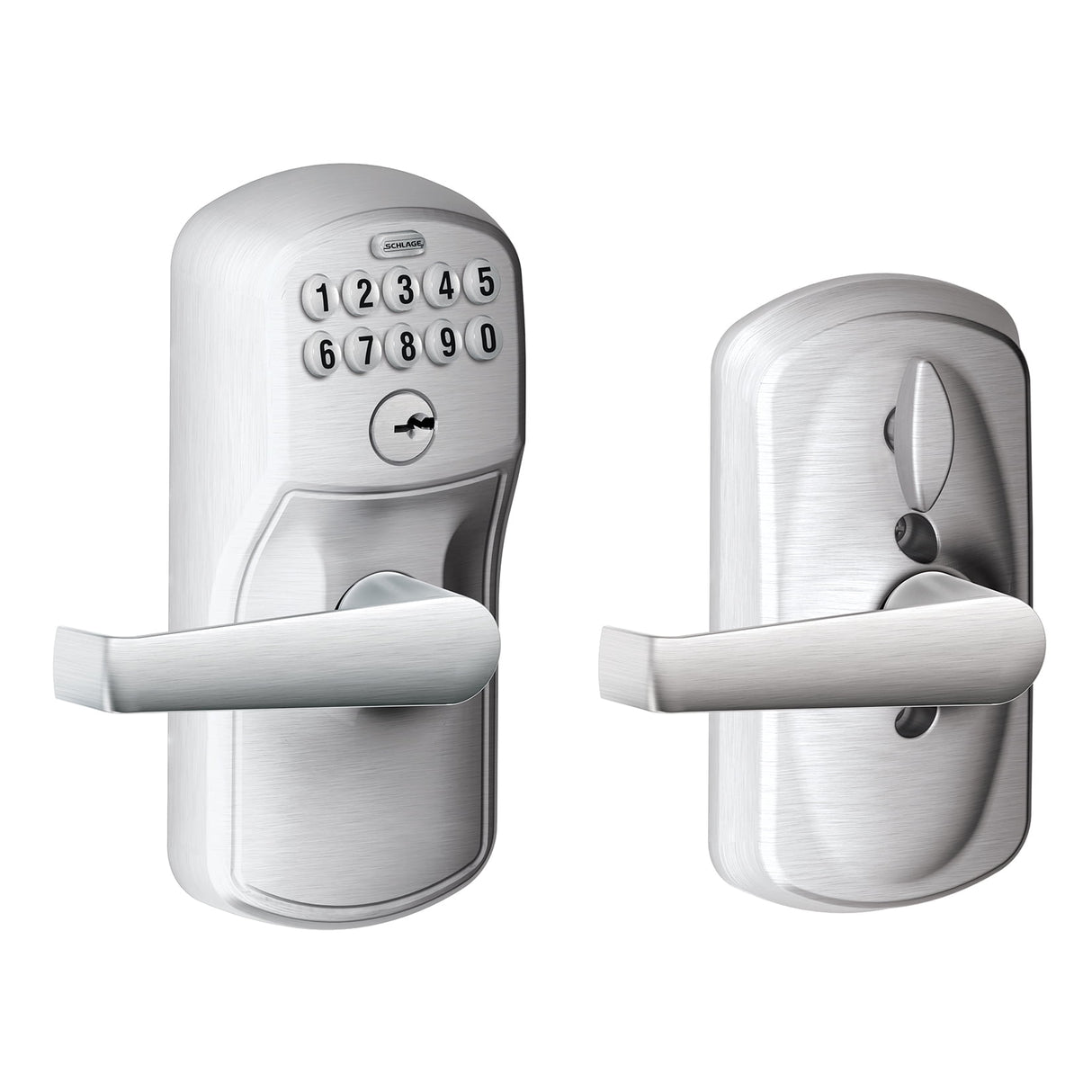 Schlage Satin Chrome Steel Electronic Keypad Entry Lock