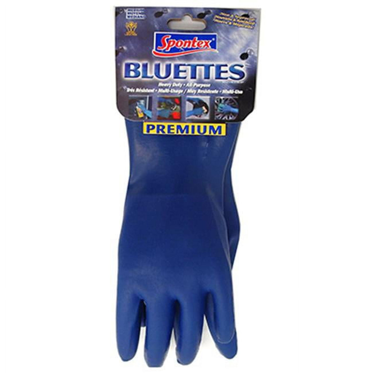 Spontex Bluettes Neoprene Cleaning Gloves M Blue 1 pk