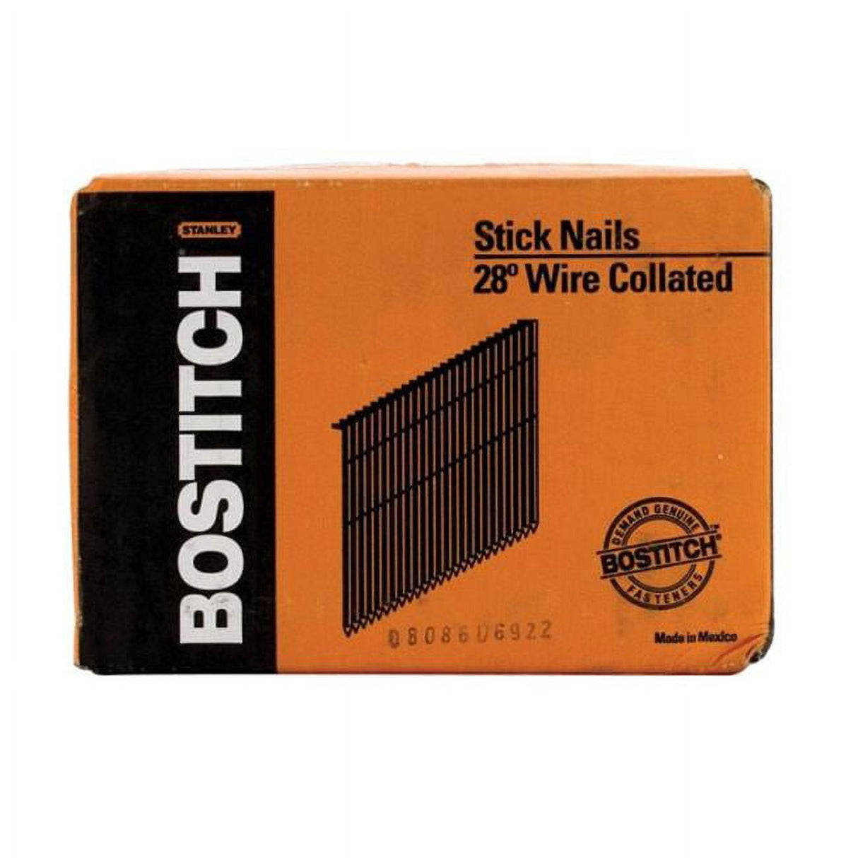 Bostitch 2 in. L X 11 Ga. Straight Strip Galvanized Framing Nails 28 deg 2000 pk