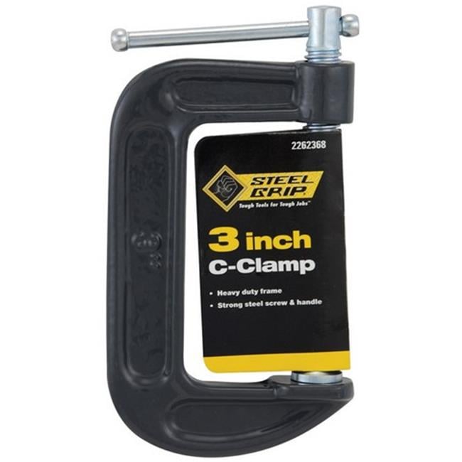 Steel Grip 3 in. Adjustable C-Clamp 1 pc