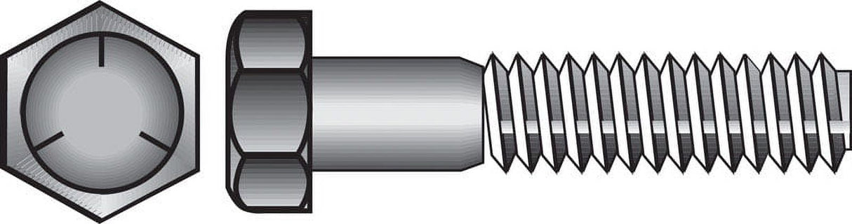 Hillman 1/4 in. D X 1-1/2 in. L Heat Treated Zinc Steel Hex Head Cap Screw 100 pk