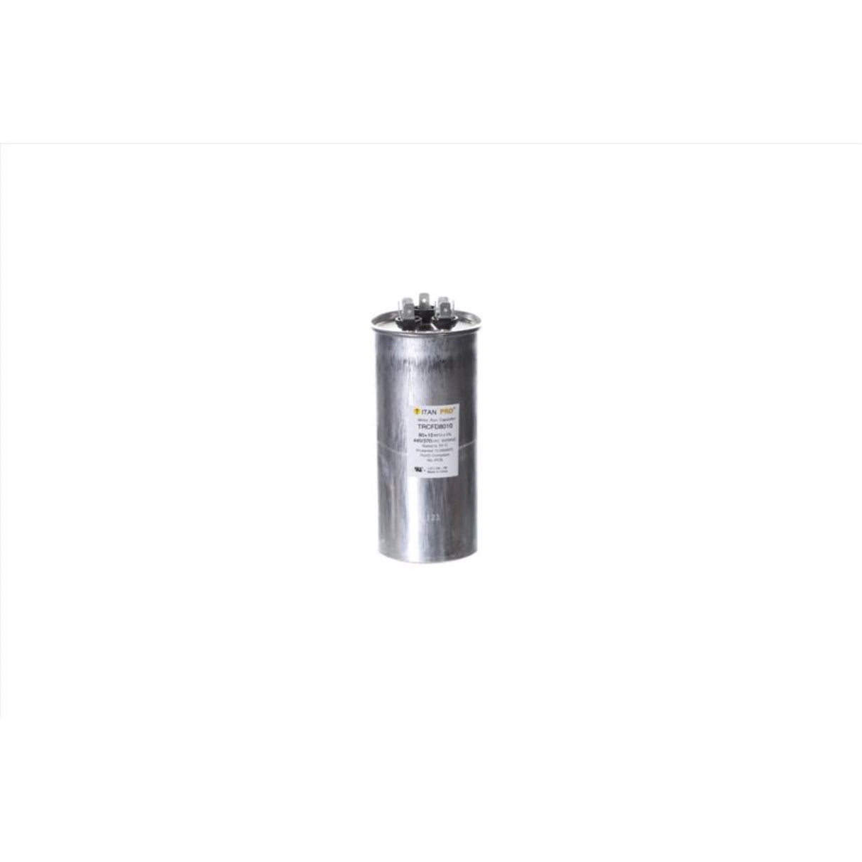 Titan Pro 80+10 MFD 440 V Round Run Capacitor