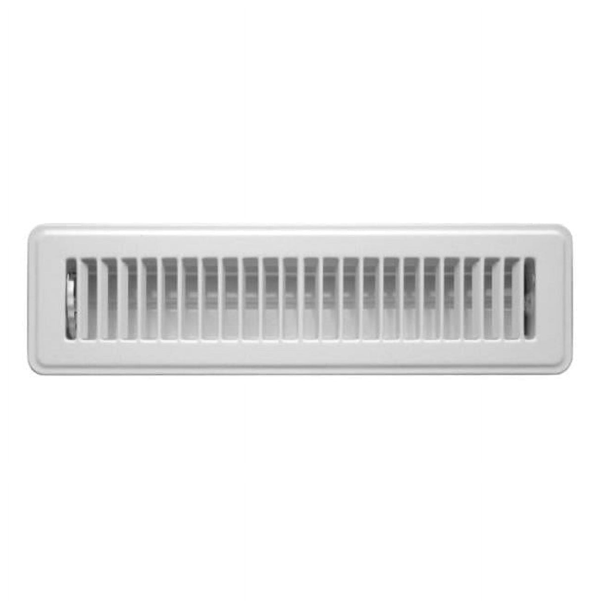 Tru Aire 2 in. H X 12 in. W 2-Way Powder Coat White Steel Floor Register