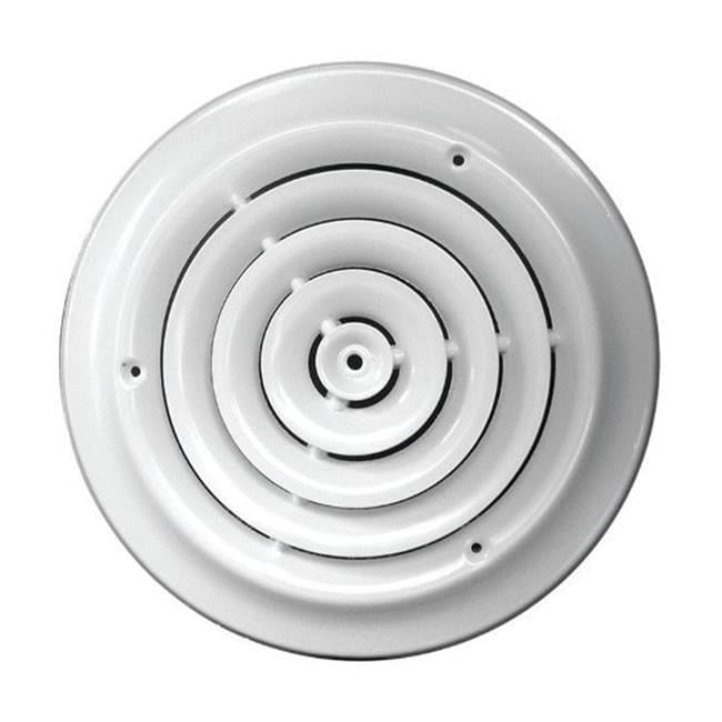 Tru Aire 8 in. H X 8 in. W Powder Coat White Steel Ceiling Diffuser