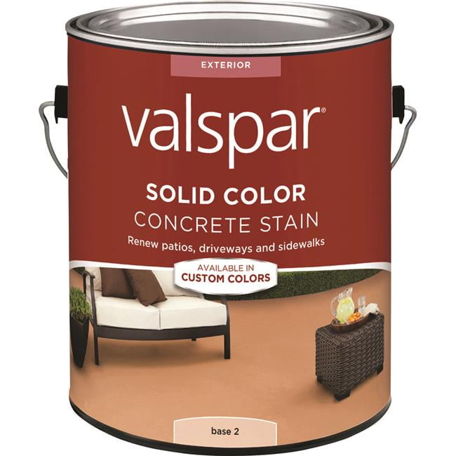 Valspar Concrete Stain Solid Base 2 Resin Concrete Stain 124 oz