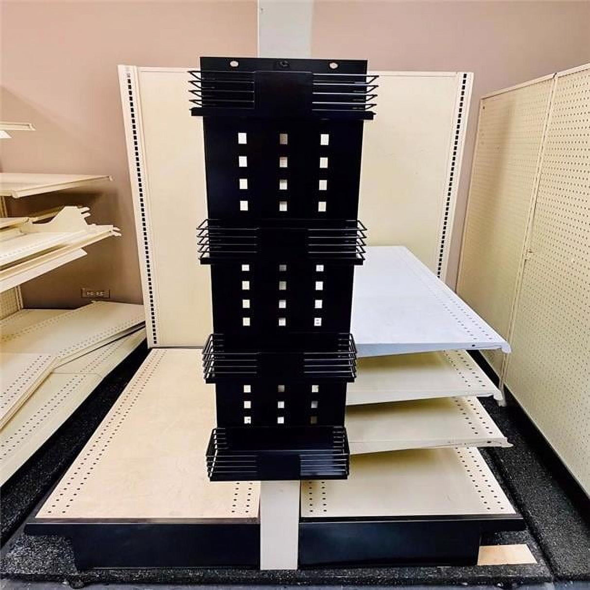 41 in. H X 8.25 W Powder Coated Black Display