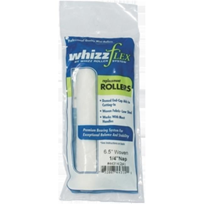Whizz Woven 6.5 in. W X 1/4 in. Mini Paint Roller Cover 2 pk