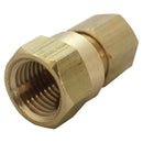 1/2 in. Compression X 3/8 in. D FPT Brass Coupling