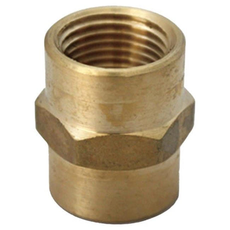 1/2 in. FPT X 3/8 in. D FPT Yellow Brass Reducing Coupling