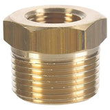 1/2 in. MPT X 3/8 in. D FPT Brass Hex Bushing