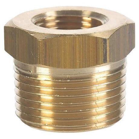 1/2 in. MPT X 3/8 in. D FPT Brass Hex Bushing