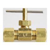 1/4 in. 1/4 in. Brass Needle Valve