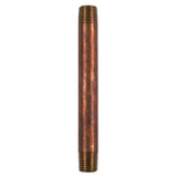 1/4 in. MPT X 1/4 in. D MPT Red Brass Nipple 4-1/2 in. L