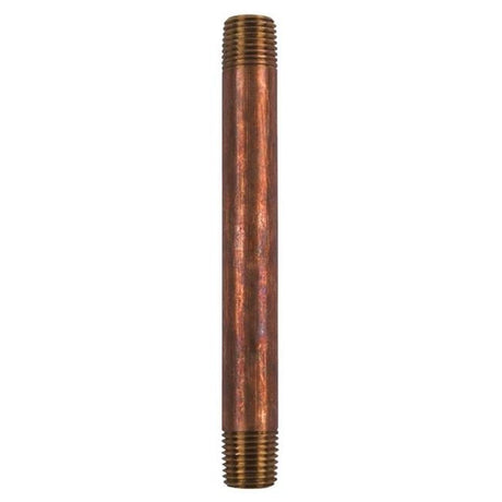 1/4 in. MPT X 1/4 in. D MPT Red Brass Nipple 4-1/2 in. L