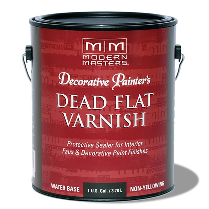 Modern Masters Semi-Gloss Clear Water-Based Dead Flat Varnish 1 gal