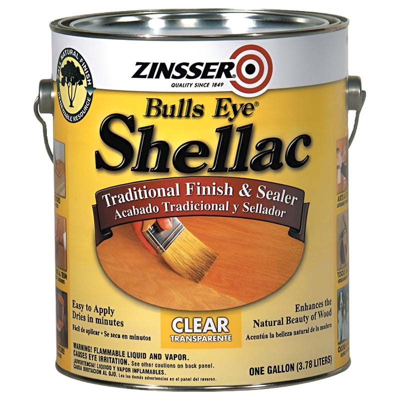 Zinsser Bulls Eye Gloss Clear Oil-Based Shellac Finish and Sealer 1 gal