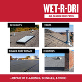 Gardner WET-R-DRI Gloss Black Patching Cement All-Weather Roof Cement 10 oz
