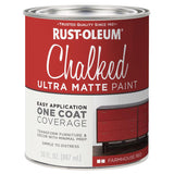 Rust-Oleum Chalked Ultra Matte Farmhouse Red Water-Based Acrylic Chalk Paint 30 oz