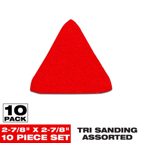 Diablo 2-7/8 in. L X 2-7/8 in. W Assorted Grit Aluminum Oxide Detail Sanding Triangle 10 pk