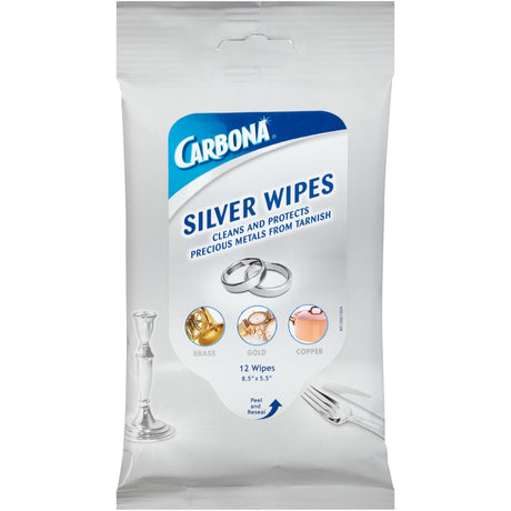 METAL POLISH WIPES 12PK