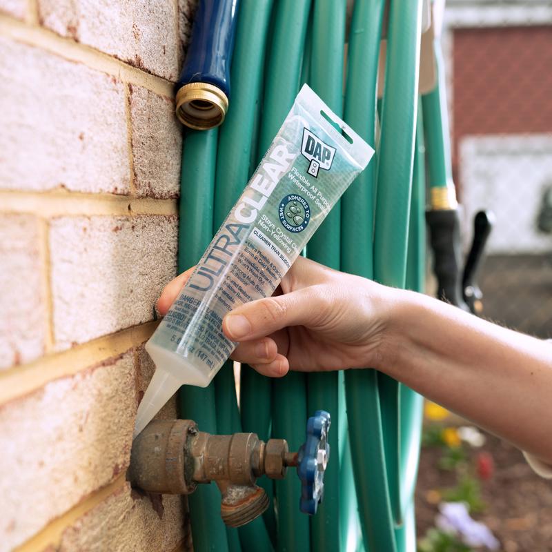 DAP Ultra Clear Synthetic Rubber All Purpose Waterproof Sealant 5 oz