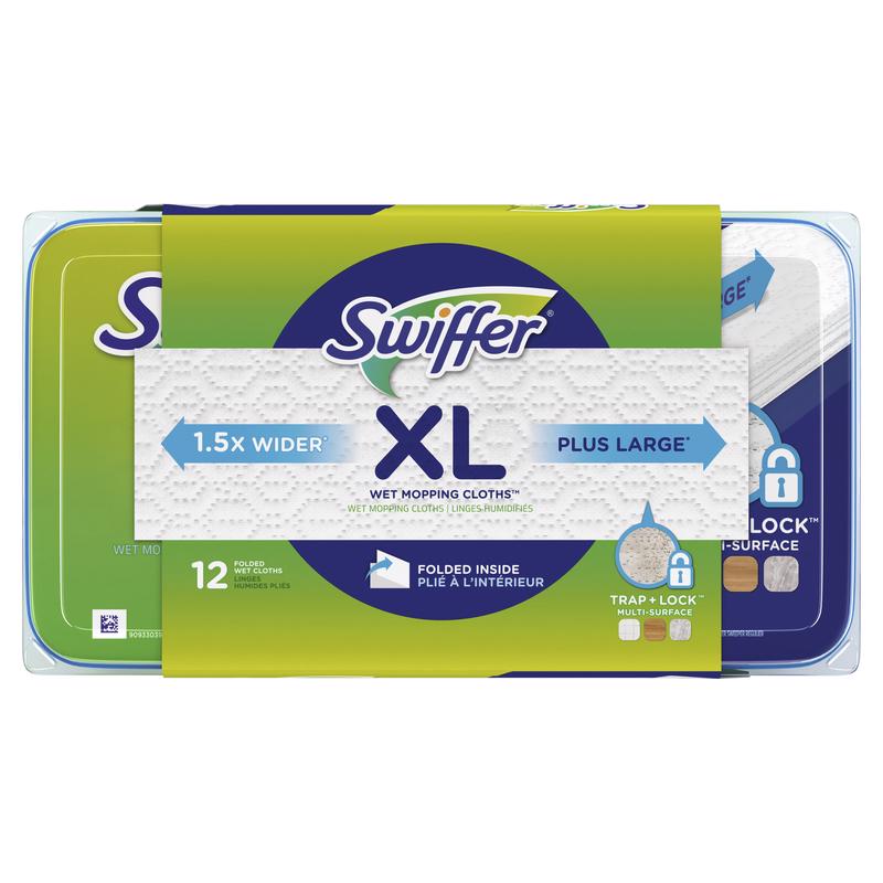 Swiffer Sweeper XL 5.4 in. Wet Microfiber Mop Refill Pad 12 pk