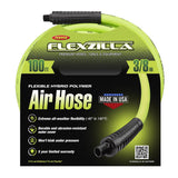 Flexzilla 100 ft. L X 3/8 in. D Hybrid Polymer Air Hose 300 psi Zilla Green