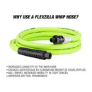 Flexzilla 6 ft. L X 3/8 in. D Hybrid Polymer Air Hose 300 psi Zilla Green