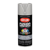 Krylon Fusion All-In-One Satin Pewter Gray Paint+Primer Spray Paint 12 oz