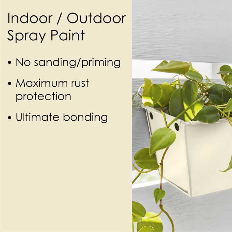 Krylon Fusion All-In-One Satin Dover White Paint+Primer Spray Paint 12 oz