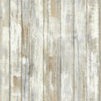 RoomMates .014 in. H X 198 in. L Distressed Wood Tan Vinyl Peel & Stick Wallpaper