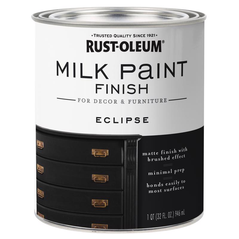 Rust-Oleum Matte Eclipse Water-Based Acrylic Milk Paint 1 qt