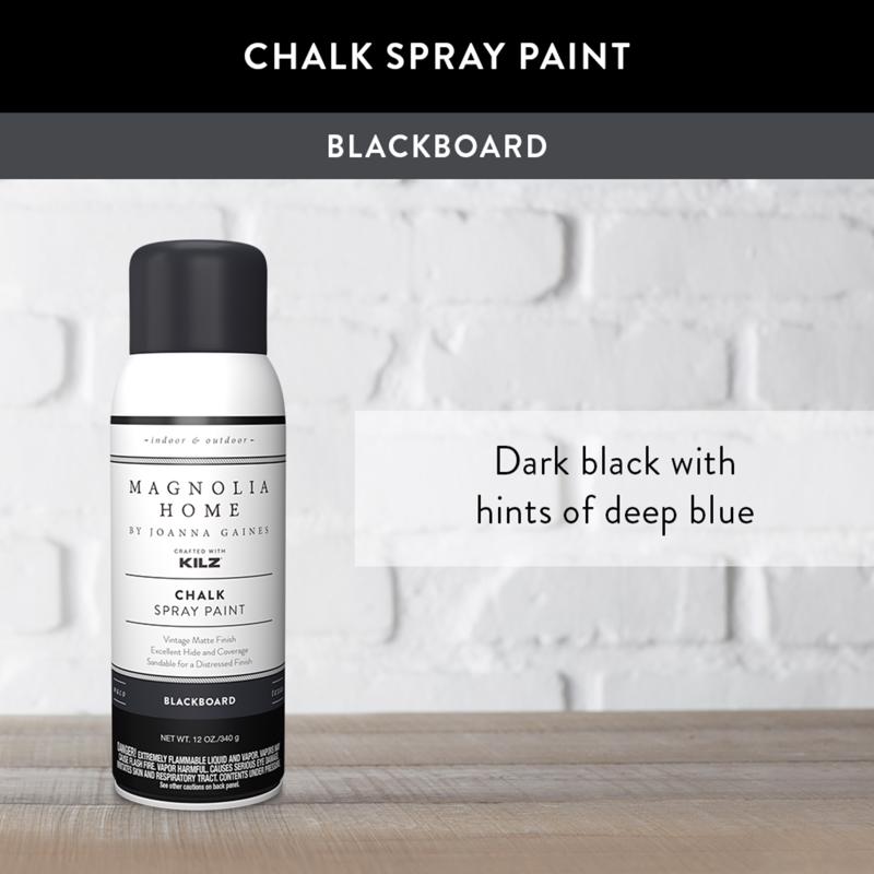 Magnolia Home by Joanna Gaines Matte Blackboard Sprayable Chalk Paint 12 oz