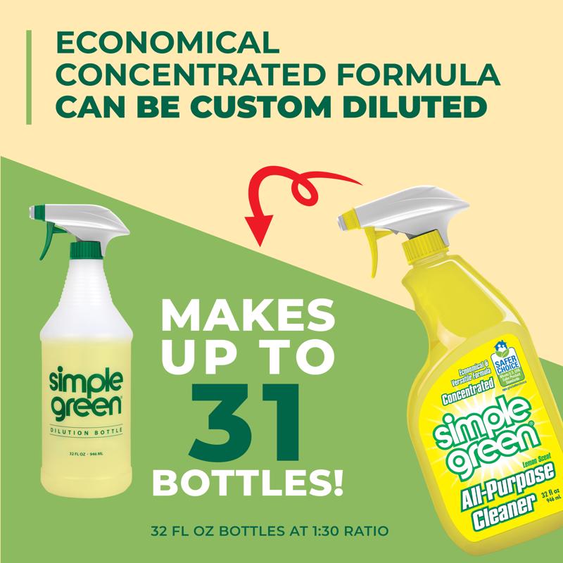 Simple Green Lemon Scent Concentrated All Purpose Cleaner Liquid 32 oz