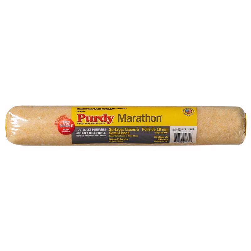 Purdy Marathon Nylon/Polyester 14 in. W X 3/8 in. Paint Roller Cover 1 pk