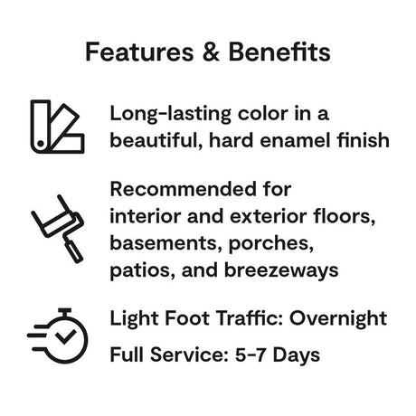 Benjamin Moore Floor & Patio Satin Dark Gray Enamel Paint 1 gal