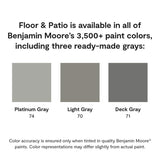 Benjamin Moore Floor & Patio Satin Base 2 Enamel Paint 1 gal