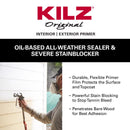 KILZ Original Interior/Exterior White Flat Oil-Based Alkyd Oil Primer 1 gal