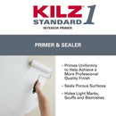 KILZ 1 Standard White Flat Water-Based Acrylic Primer and Sealer 1 gal