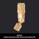 Craftsman Brass Universal Swivel Coupler 1/4 in. Female 1 pc