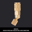 Craftsman Brass Universal Swivel Coupler 1/4 in. Female 1 pc