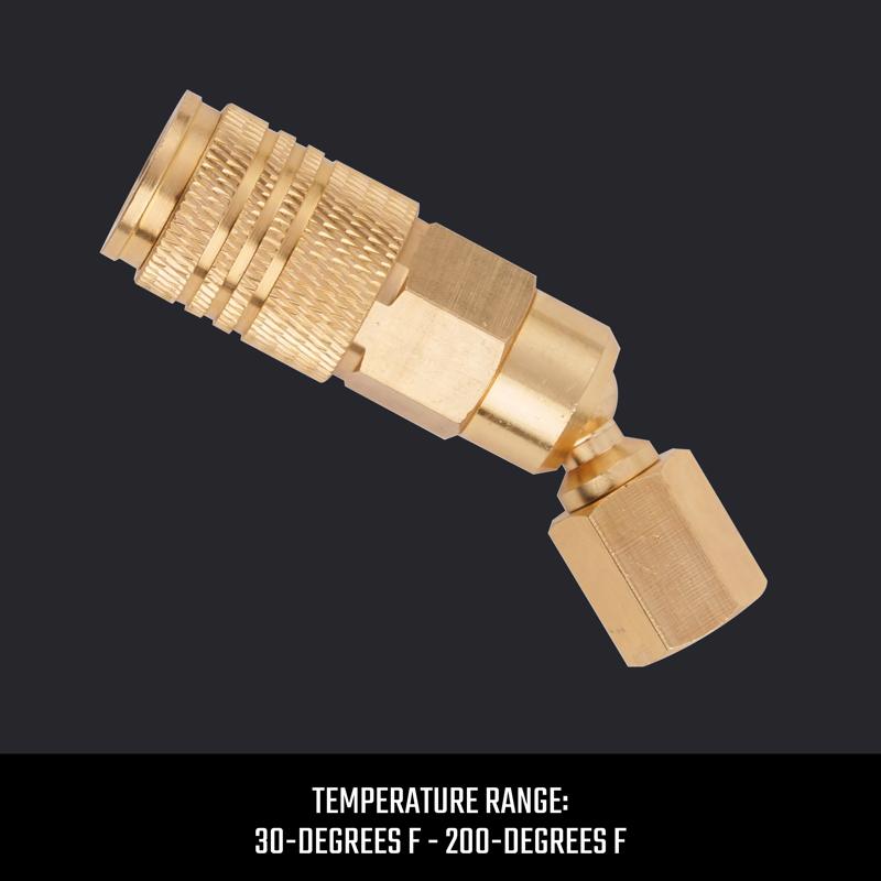 Craftsman Brass Universal Swivel Coupler 1/4 in. Female 1 pc