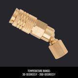 Craftsman Brass Universal Swivel Coupler 1/4 in. Female 1 pc