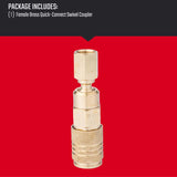 Craftsman Brass Universal Swivel Coupler 1/4 in. Female 1 pc