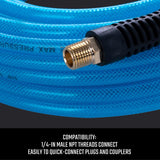Craftsman 50 ft. L X 1/4 in. D Polyurethane Air Hose 300 psi Blue