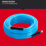 Craftsman 50 ft. L X 1/4 in. D Polyurethane Air Hose 300 psi Blue