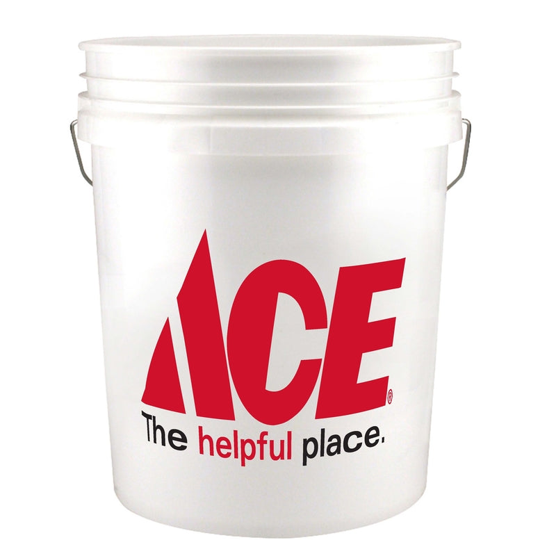 Ace Retro Logo 5 gal Bucket White