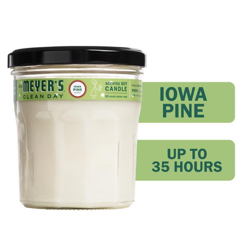 Mrs. Meyer's Clean Day White Iowa Pine Scent Soy Candle 7.2 oz