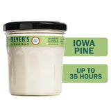 Mrs. Meyer's Clean Day White Iowa Pine Scent Soy Candle 7.2 oz
