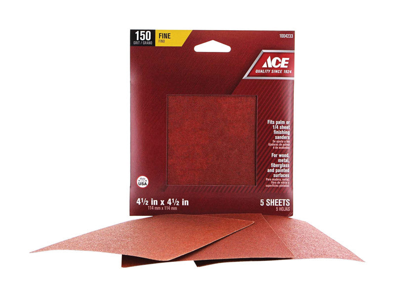 SANDPAPER FINE 4.5X4.5"